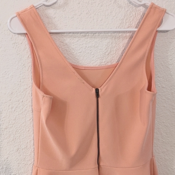 Lulu's Home Before Daylight Barbie Pink/Apricot Mini Skater Dress - Picture 13 of 13